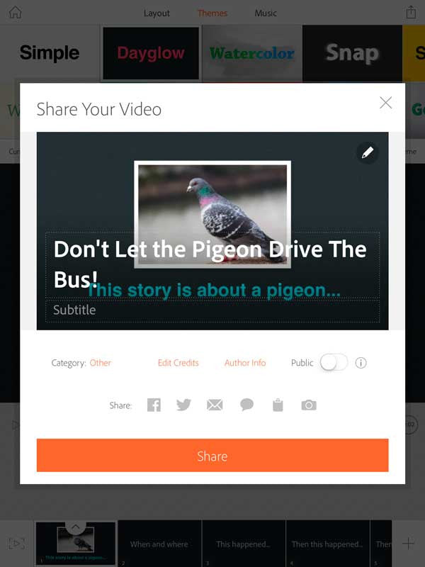 Adobe Voice gives “Voice” to Narrative or Expository Language