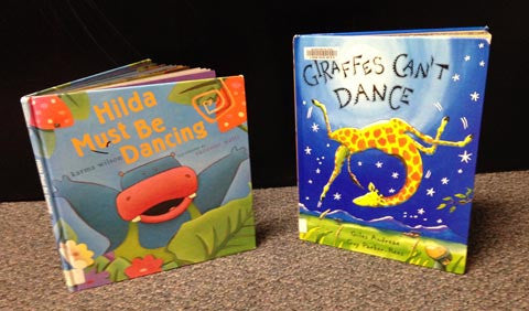 “Hilda Must Be Dancing” and “Giraffes Can’t Dance” — Narrative Retellings