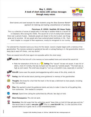 May 5, 2020: A book of short stories with serious messages through many voices