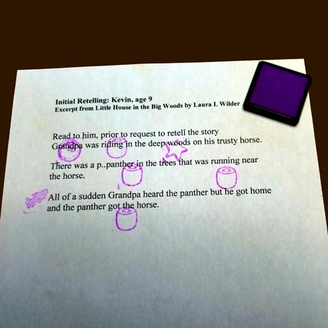 Stamped Paper sample